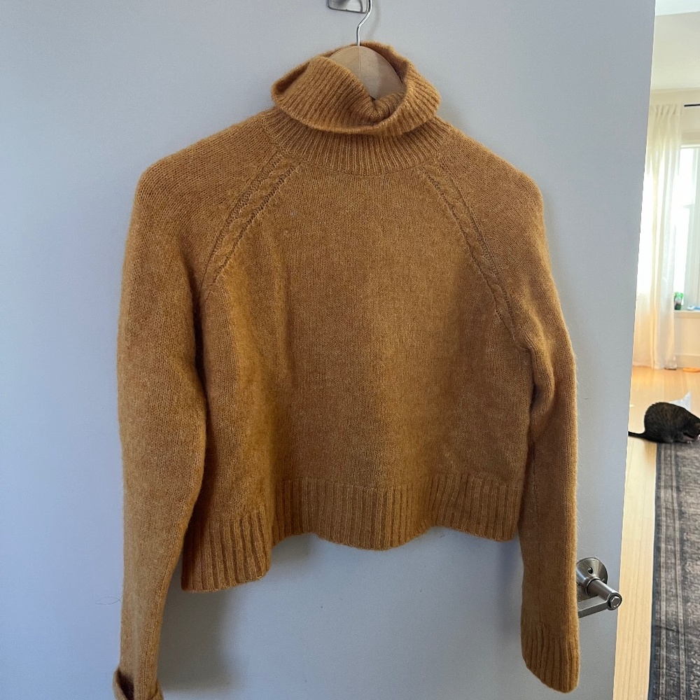 Sezane yellow sweater